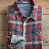 True Grit True Grit Ryder Daybreak Shirt Red/Indigo Hot