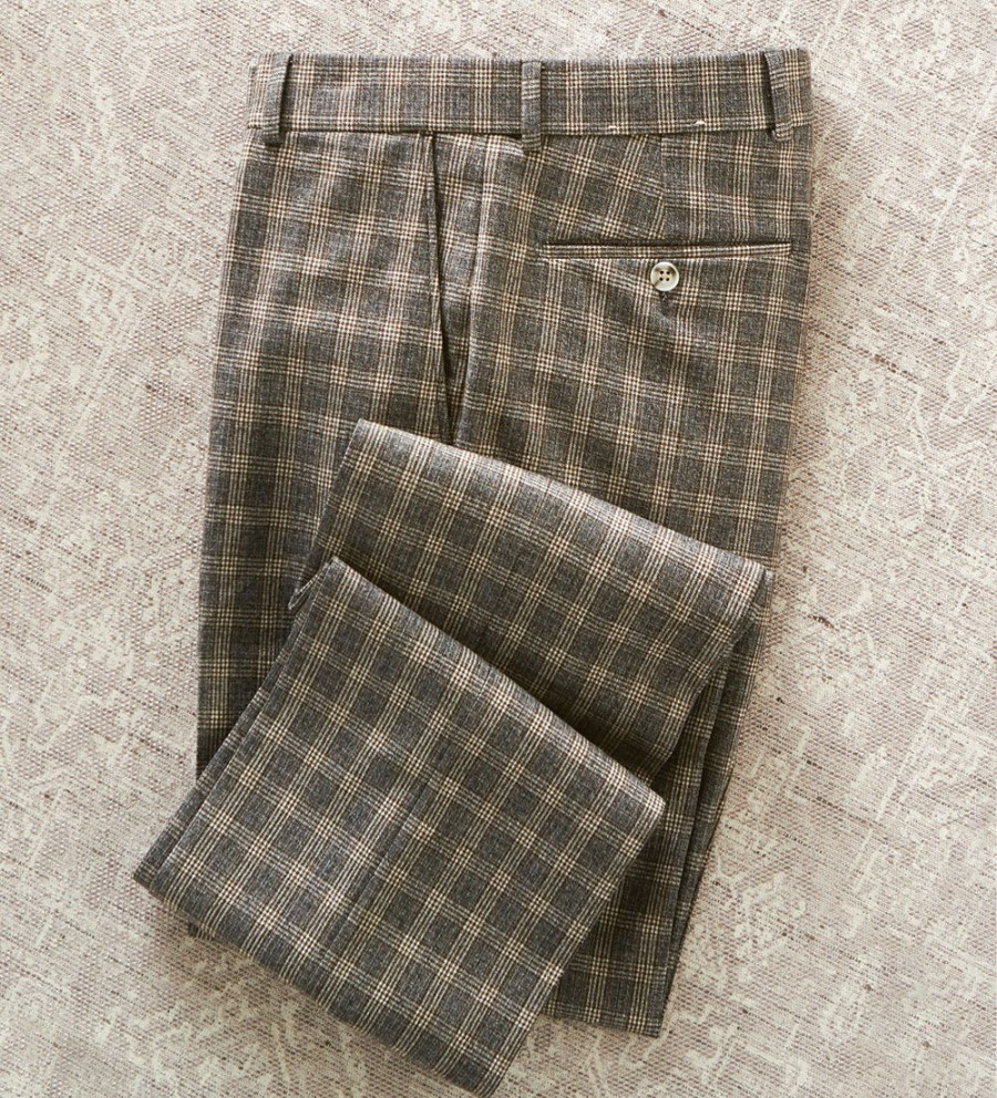 Patrick James Patrick James Country Plaid Pant Grey New