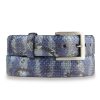 w.kleinberg W.Kleinberg Python Belt Tiger Blue New