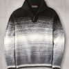 Reserve Reserve Textured Gradient Sweater Black/White Hot