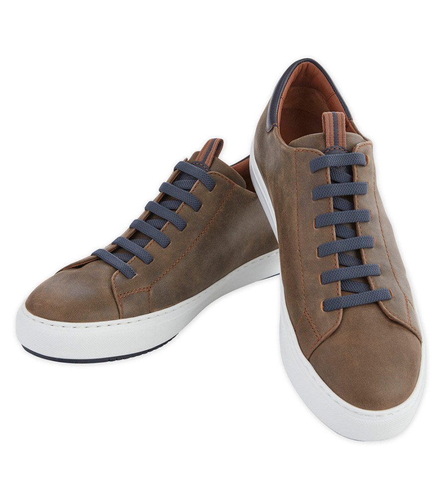 Johnston u0026 Murphy Johnston & Murphy Anson Leather Sneaker Brown New