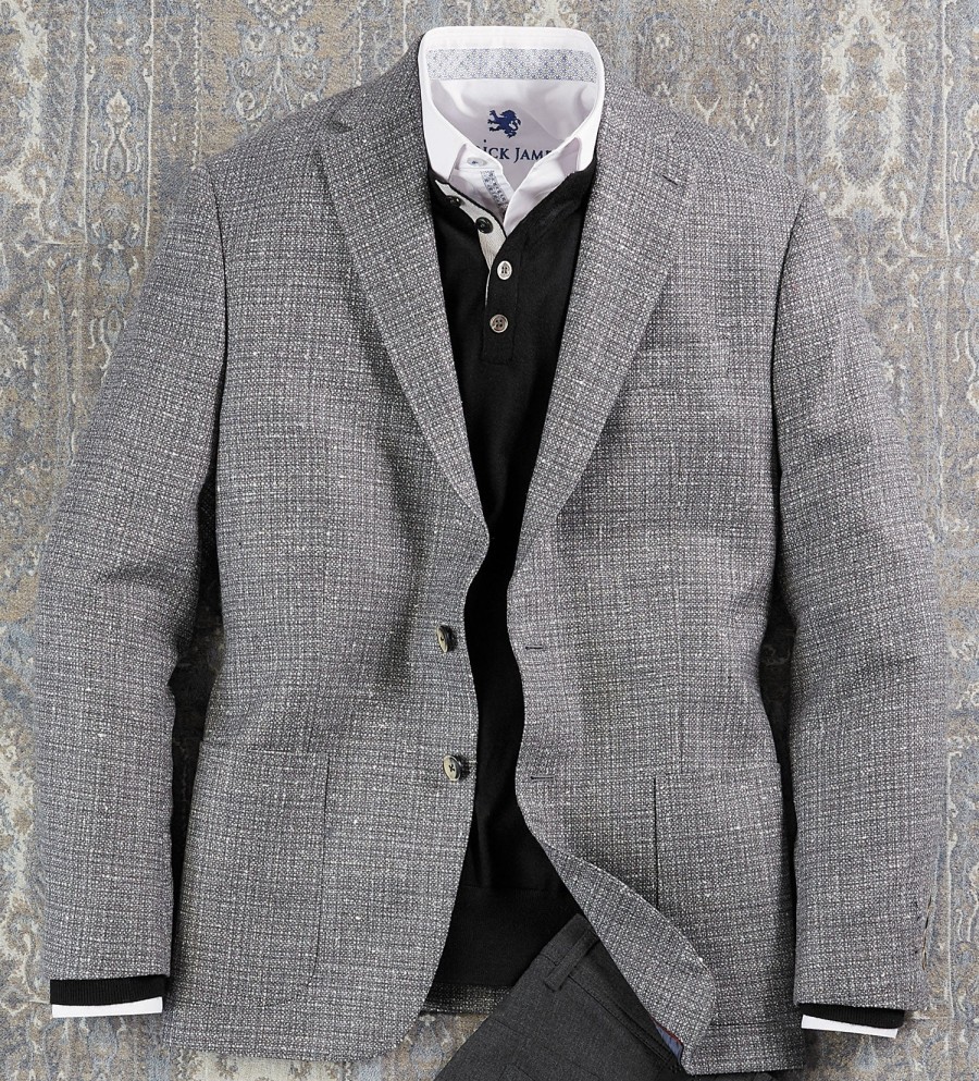 Patrick James Patrick James Grey Melange Sport Coat Grey Mix Online