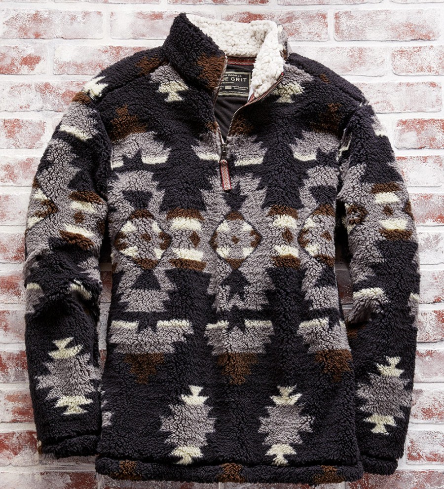 True Grit True Grit Northstar Sherpa Pullover Black Online