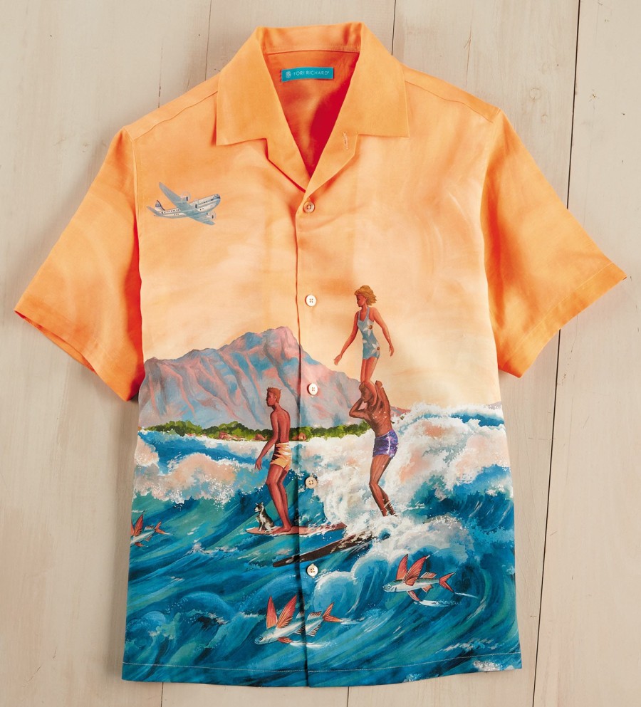 Tori Richard Tori Richard In Tandem Shirt Sunset Clearance