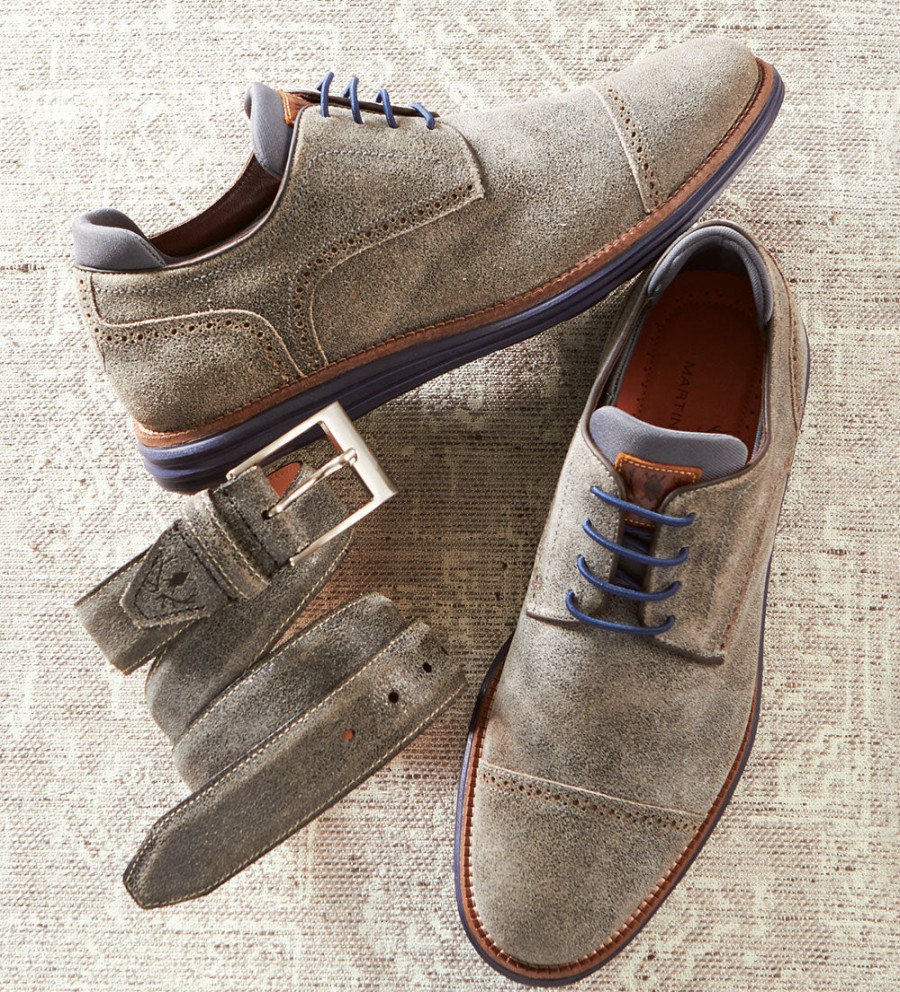 Martin Dingman Martin Dingman Countryaire Cap Toe Oxfords Storm Grey New