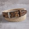 Martin Dingman Martin Dingman Brooks Braided Belt Weathered Oak Hot