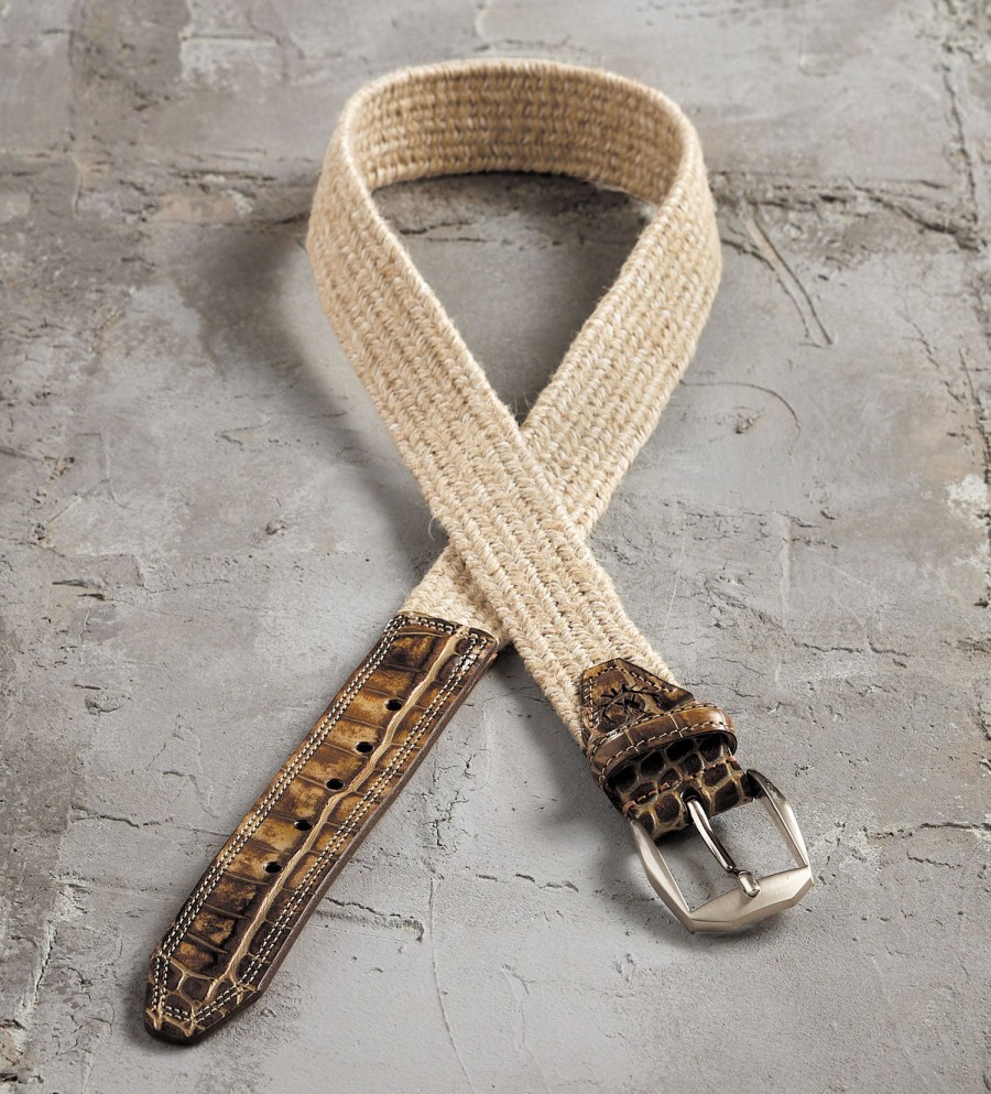 Martin Dingman Martin Dingman Brooks Braided Belt Weathered Oak Hot