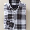 Calder Carmel Calder Carmel Melange Plaid Shirt Black/White Wholesale