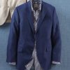 Reserve Reserve Textured Travel Sport Coat Blue New