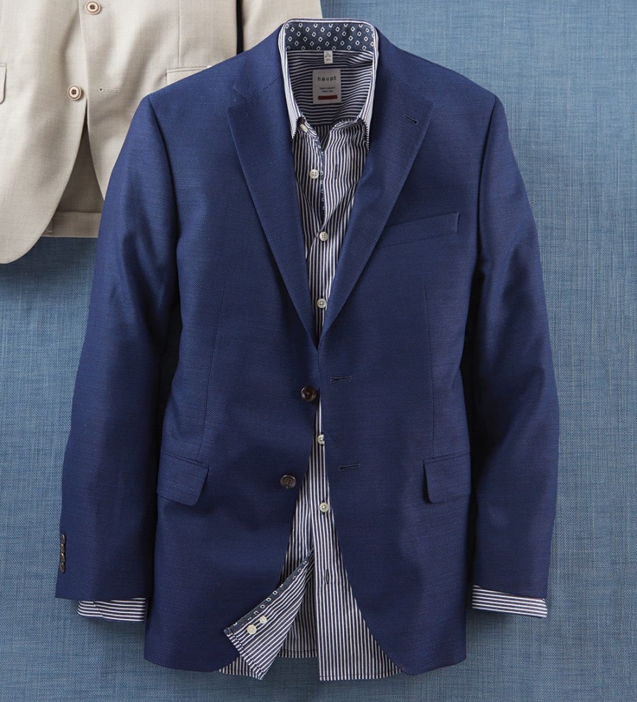 Reserve Reserve Textured Travel Sport Coat Blue New