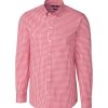 Cutter u0026 Buck Cutter & Buck Tailored Fit Stretch Gingham Long Sleeve Sport Shirt Clearance