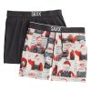 SAXX Saxx Bad Santas & Solid Black Volt 2-Pack Boxer Briefs Santa/Black Wholesale