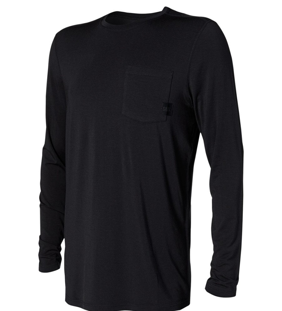 SAXX Saxx Sleepwalker Long Sleeve Pocket Tee Shirt Best