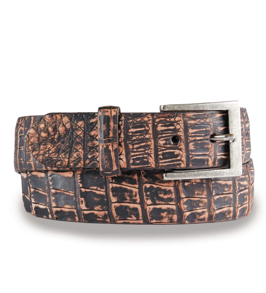 w.kleinberg W.Kleinberg Vintage Caiman Belt Safari Tan Wholesale