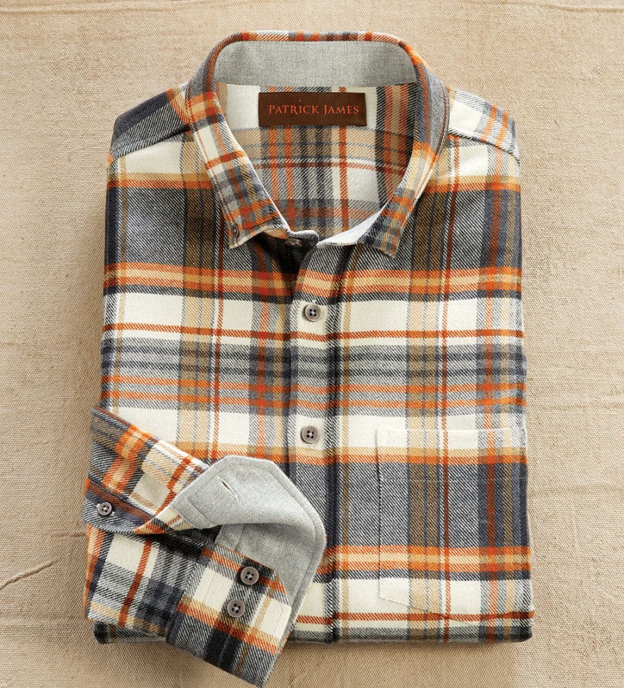 Patrick James Patrick James Plaid Flannel Long Sleeve Shirt Multi Wholesale