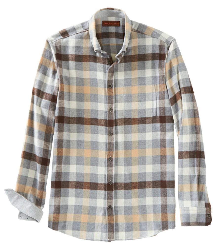 Patrick James Patrick James Check Long Sleeve Flannel Shirt Multi Best