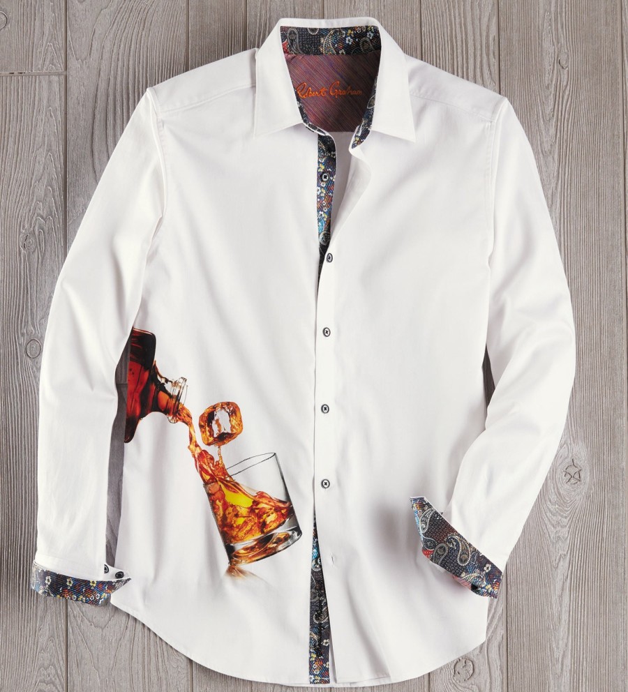 Robert Graham Robert Graham On The Rocks Shirt White Hot