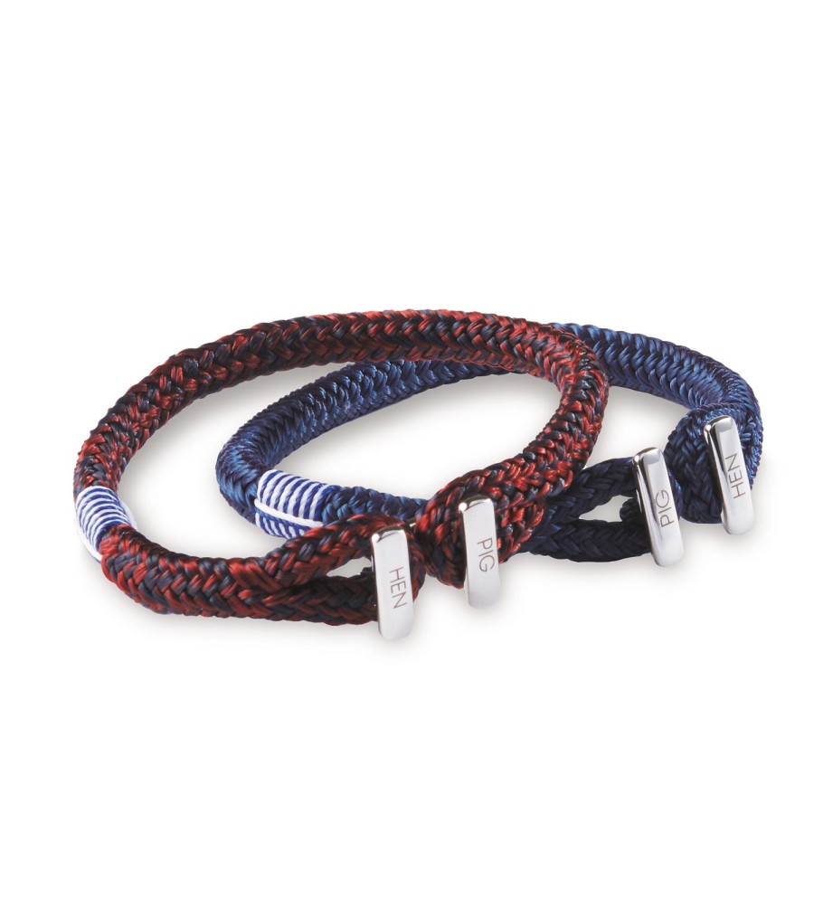 Pig u0026 Hen Pig & Hen Icy Ike Bracelet Velvet Red/Navy Hot