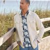 Robert Graham Robert Graham Brunner Waffle Knit Overshirt Off White Wholesale