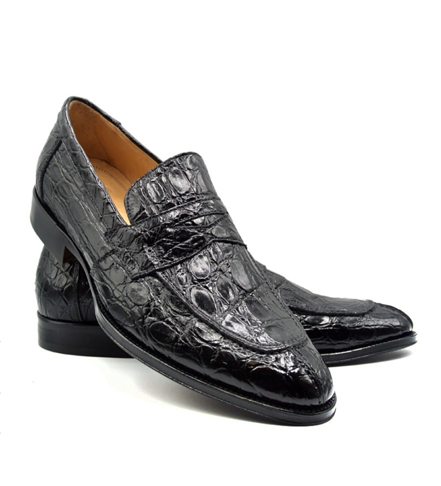 Zelli Zelli Roma Genuine Crocodile Slip-On Loafer Hot