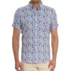 Robert Graham Robert Graham Short Sleeve Fenwick Woven Shirt Blue Wholesale