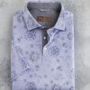 Reserve Reserve Bandana Print Polo Blue New