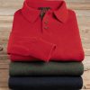 Viyella Viyella Merino Suede Trim Polo Clearance