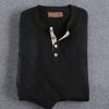 Reserve Reserve Cashmere Henley Sweater Black New