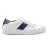 Zelli Zelli Olympias Crocodile Trim Calfskin Sneaker Best