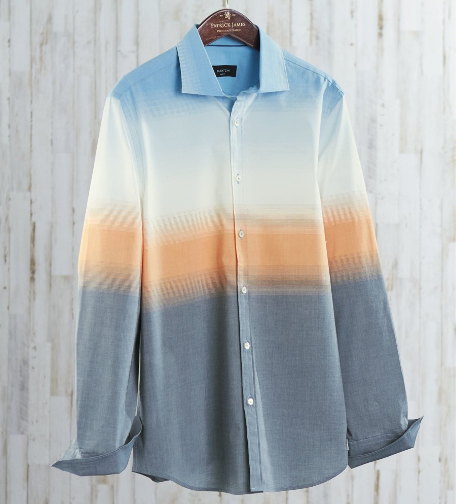 Bugatchi Bugatchi Ombre Shirt Ocean New