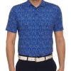 Robert Graham Robert Graham Short Sleeve Medallion Tiles Polo Navy Clearance