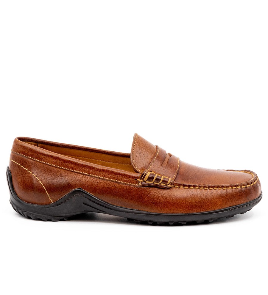 Martin Dingman Martin Dingman Bill Leather Penny Loafer Wholesale