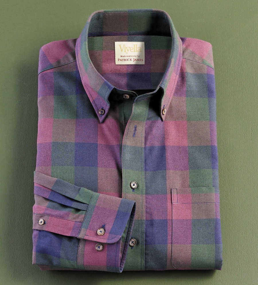 Viyella Viyella Green Check Shirt Green/Multi New