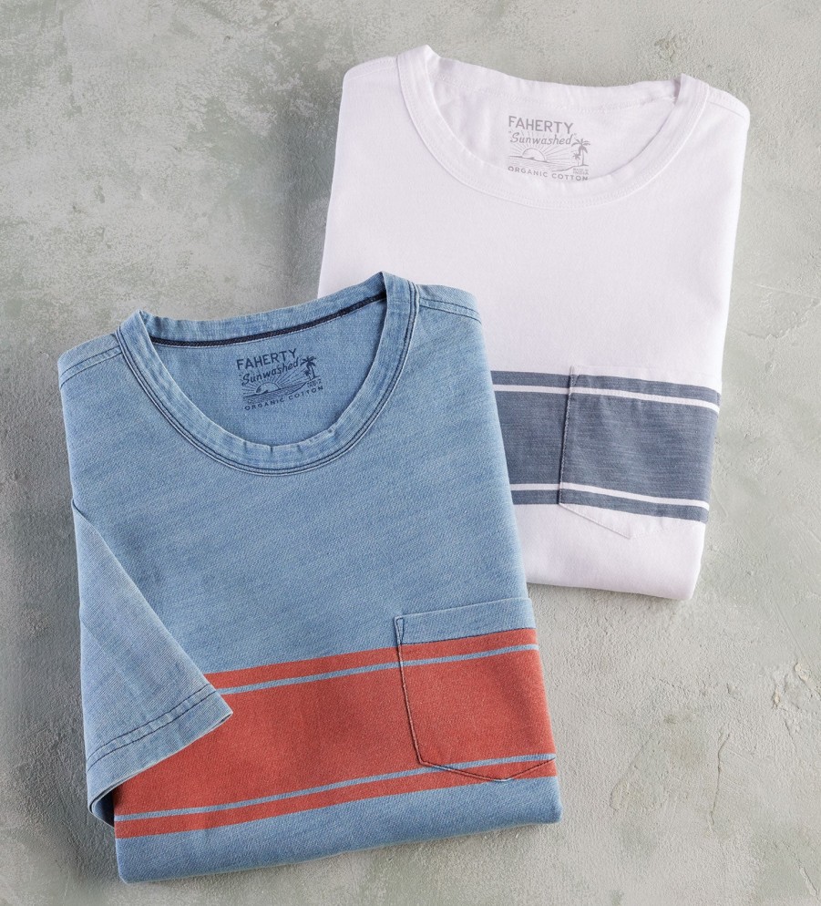 Faherty Faherty Surf Stripe Tee Hot