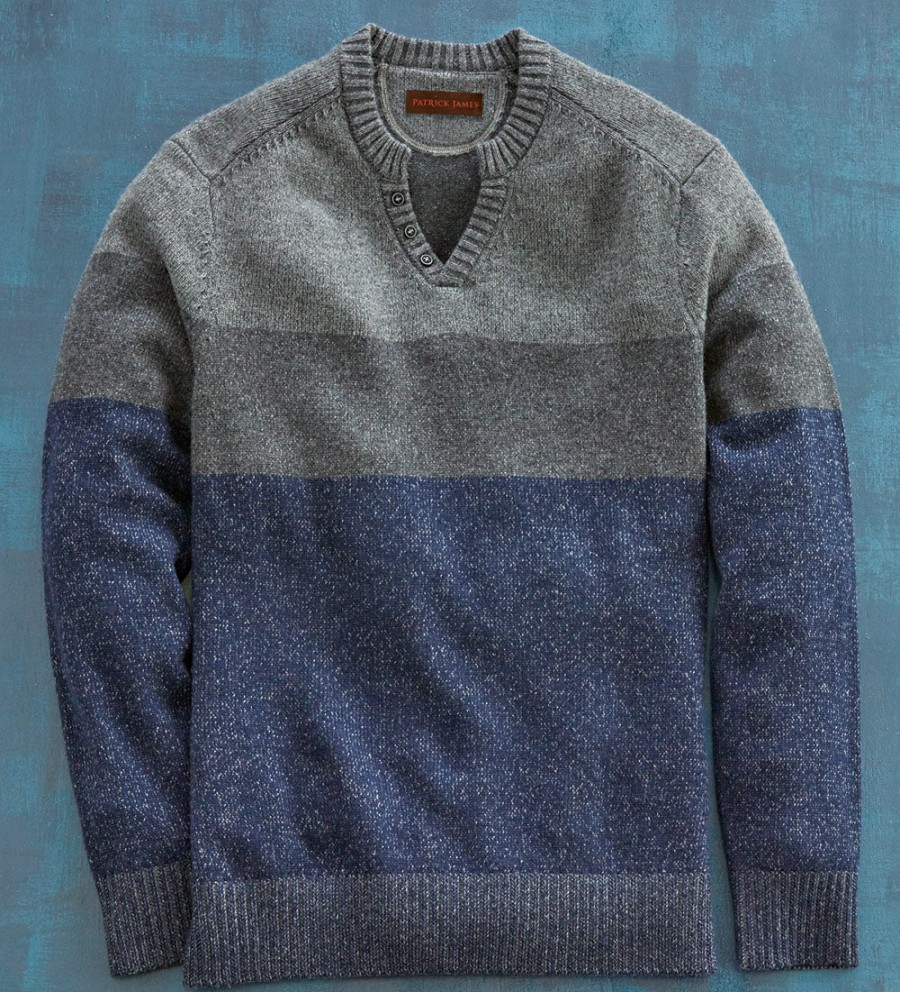 Patrick James Patrick James Vanise Stripe Venley Sweater Charcoal Best