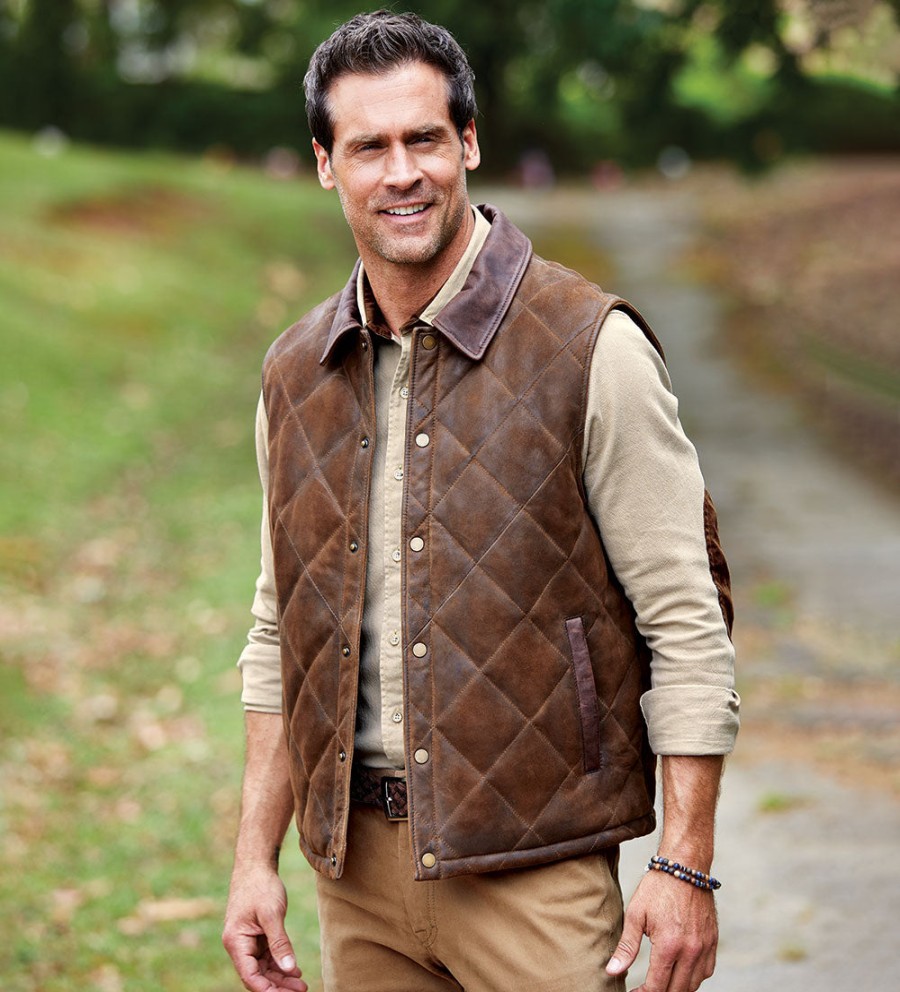 Patrick James Patrick James Yellowstone Vest Light Brown Hot