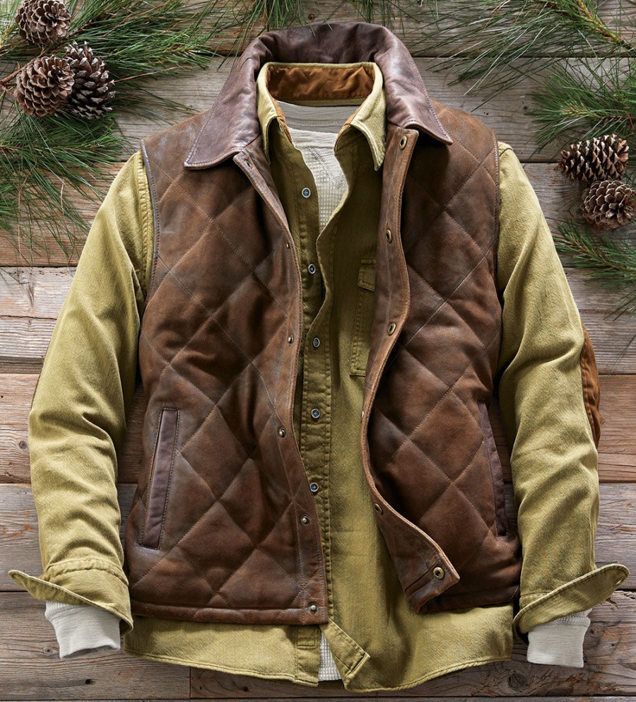 Patrick James Patrick James Yellowstone Vest Light Brown Hot