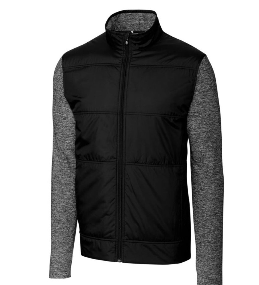 Cutter u0026 Buck Cutter & Buck Drytec Stealth Full Zip Wind Knit New