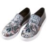 Robert Graham Robert Graham Turney Skull Leather Slip-On Shoes Black Clearance