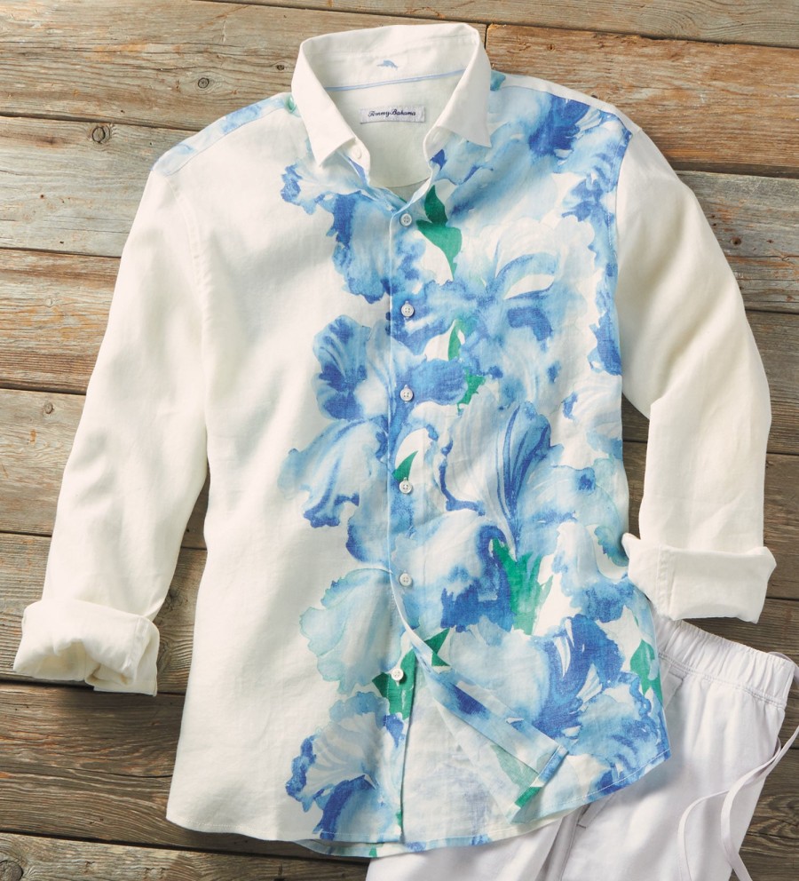 Tommy Bahama Tommy Bahama Barbados Breeze Fine Vines Camp Shirt Dewdrop New