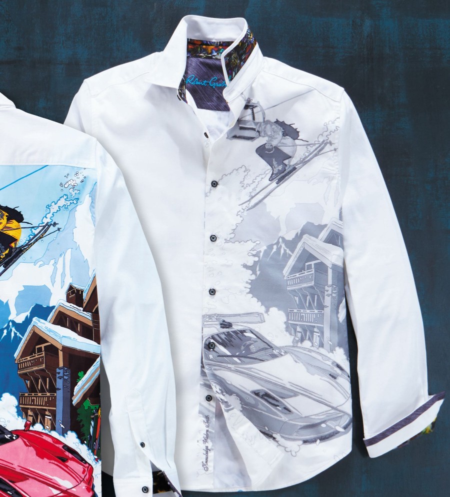 Robert Graham Robert Graham What A Trip Skiing Shirt White Hot