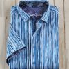 Robert Graham Robert Graham Flashback Seersucker Stripe Shirt Navy Wholesale