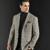 Reserve Reserve Glen Plaid Sport Coat Black/Ivory New