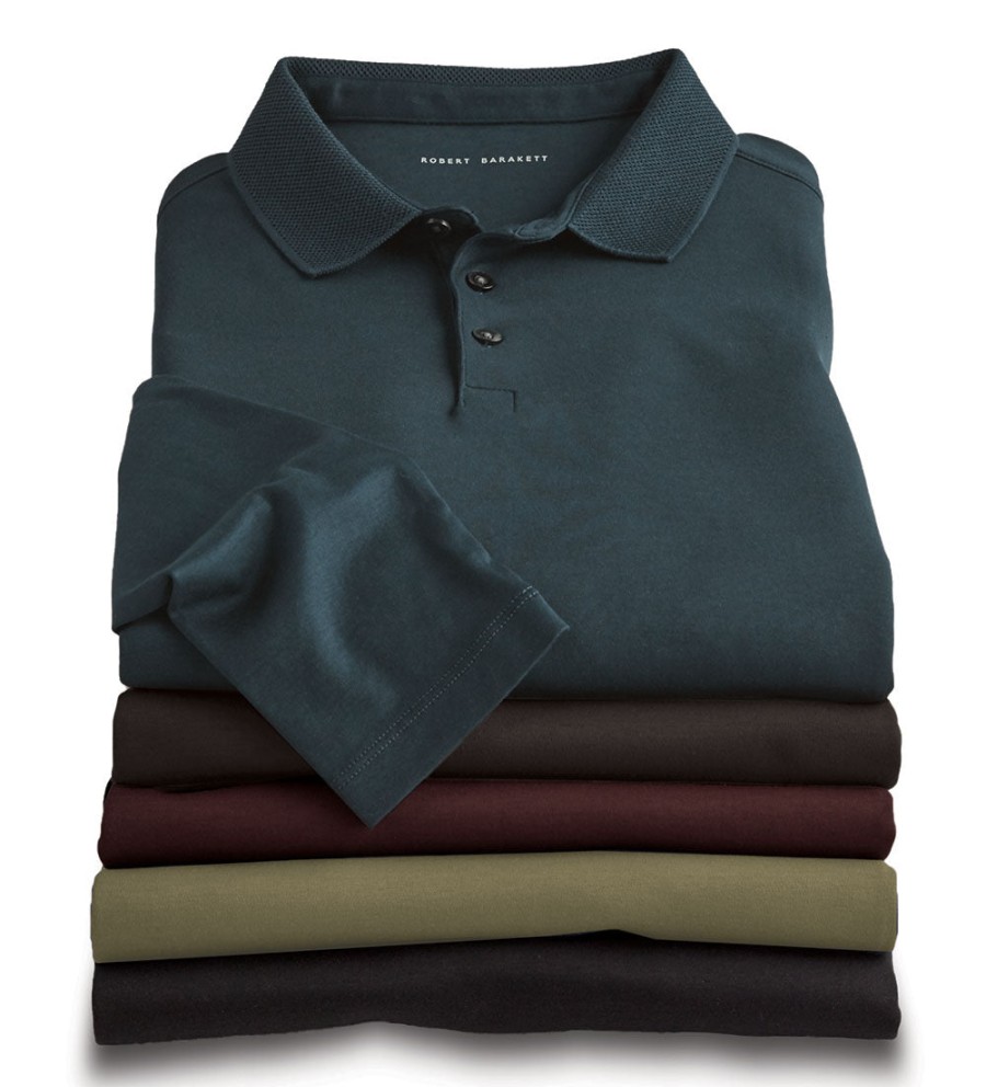 Robert Barakett Robert Barakett Georgia Long Sleeve Polo Hot