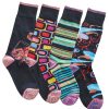 Robert Graham Robert Graham Jump Abstract Anklet Socks Navy New