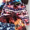 Bugatchi Bugatchi Tropical Sunset Swim Trunks Orchid Clearance