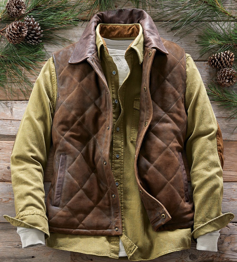 Patrick James Patrick James Yellowstone Vest Light Brown Hot