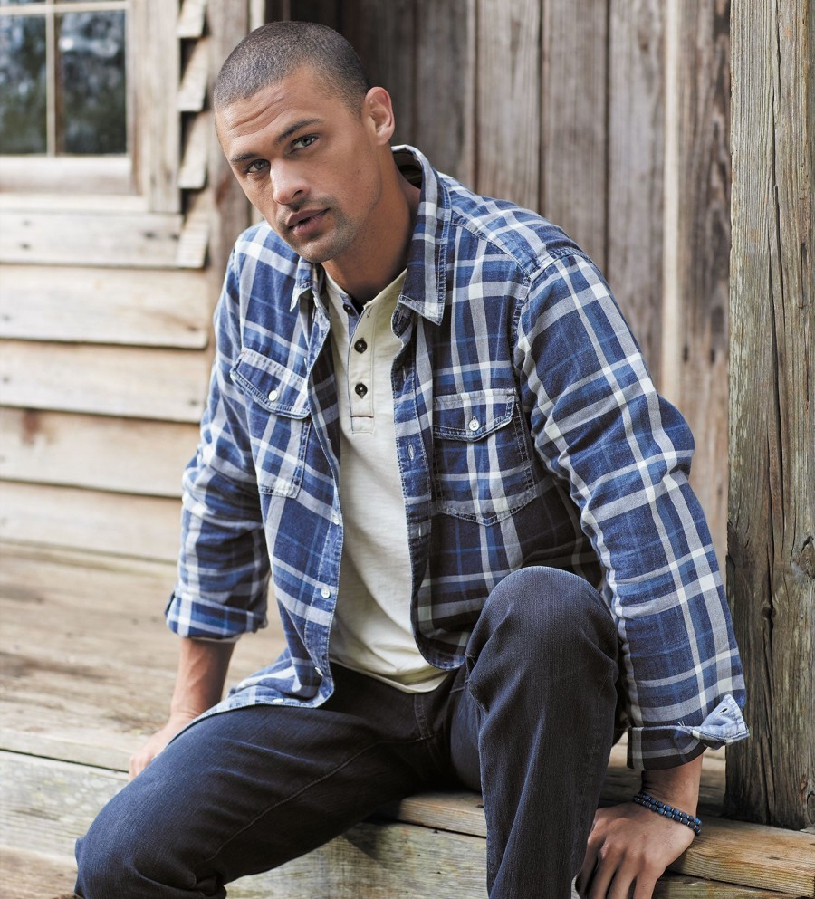 True Grit True Grit Sawyer Plaid Shirt Indigo Best