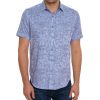 Robert Graham Robert Graham Short Sleeve Rum Swizzle Woven Shirt Sapphire Online