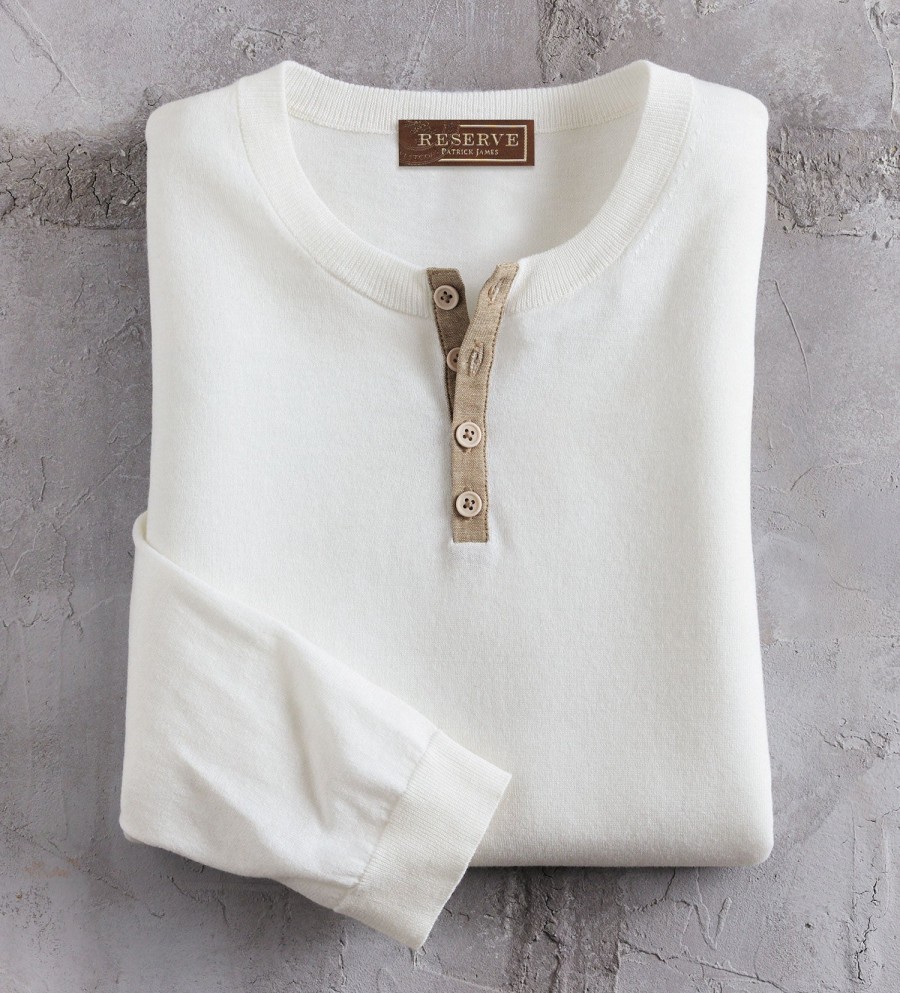 Reserve Reserve Cashmere Blend Henley Pure Wholesale